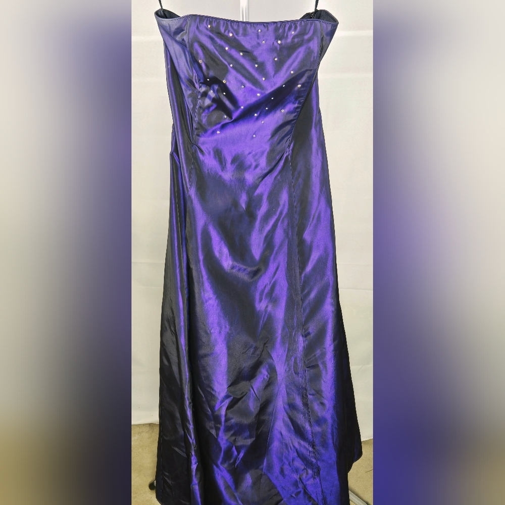 Vintage Y2K‎ Scott McClintok Whimsigoth Corset Back Prom Maxi Gown, Size 8